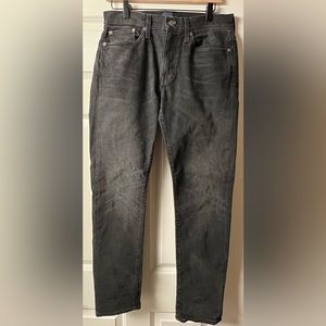 JCrew Mens 484 Black Slim Jeans - Size 30W/32L